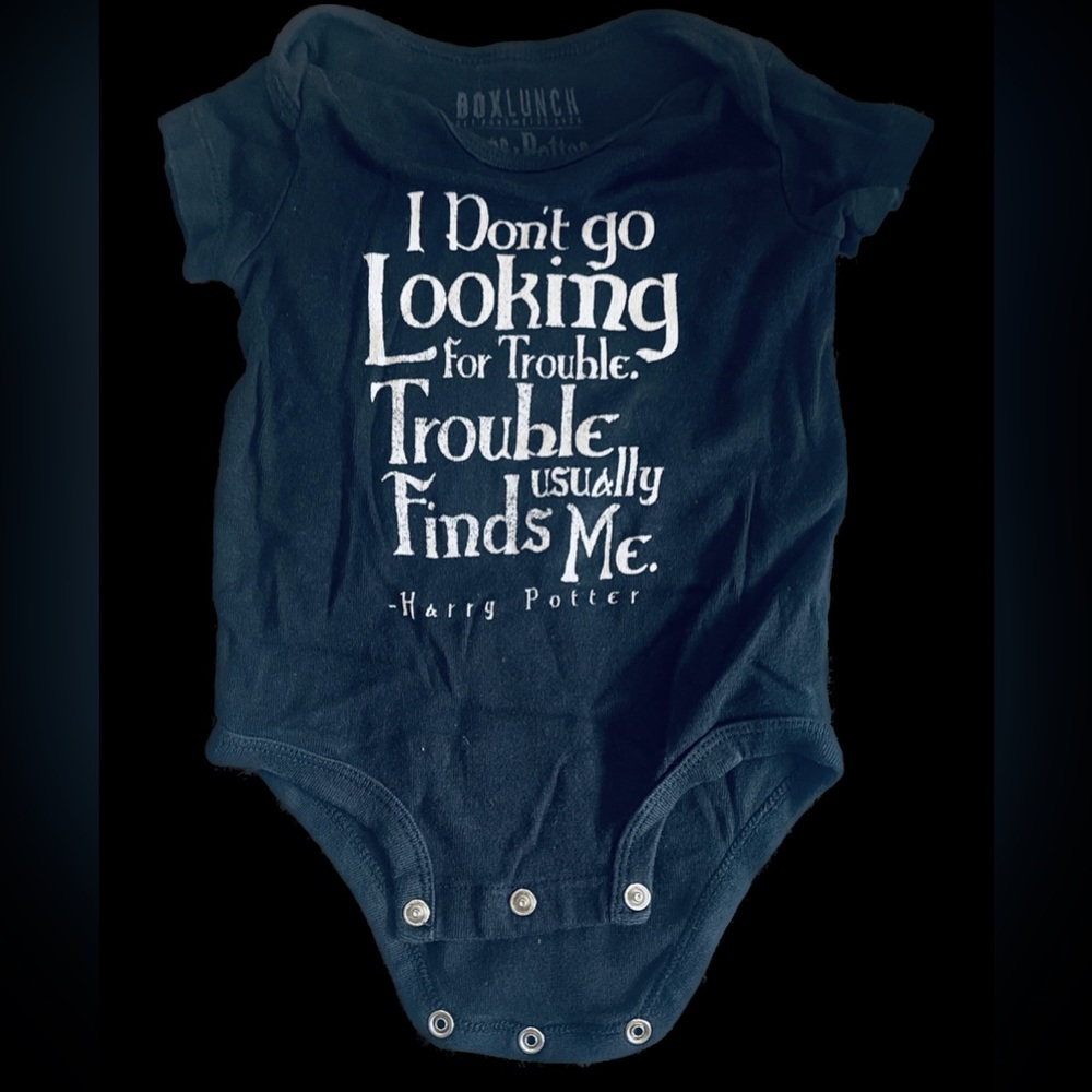 Box lunch Harry Potter onesie - 6m